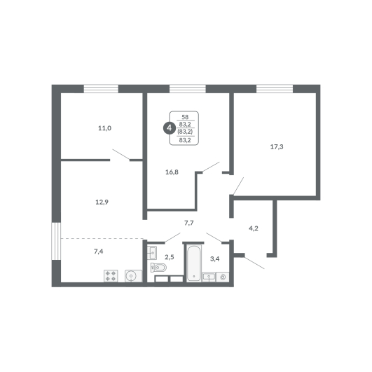 План квартиры