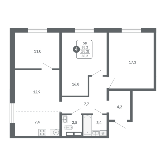 План квартиры